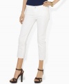Lauren by Ralph Lauren's chic skinny silhouette lends contemporary polish to a unique embroidered denim jean, rendered with a hint of stretch for a flattering fit. (Clearance)