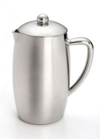 BonJour French Press Triomphe 8-Cup Double Wall Insulated Stainless Steel with Flavor Lock Brewing