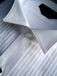 Tuxedo Shirt By Neil Allyn - 100% Cotton White Wing Collar with French Cuffs Tuxedo Shirt By Neil Allyn - 100% Cotton White Wing Collar with French Cuffs