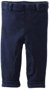 Hartstrings Baby-Girls Newborn Cotton Stretch Knit Jegging, Denim, 6-9 Months