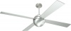 Modern Fan BAL-BA, Ball Brushed Aluminum Energy Star 52 Outdoor Ceiling Fan with BL52AL Blades