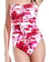 Miraclesuit Camilla Halter Bandeau Ruffled Underwire Tank Swimsuit