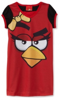 AME Sleepwear Girls 2-6X I'm One Angry Bird Nightgown, Multi, 8