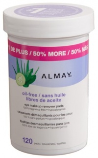 Almay Oil-free Eye Makeup Remover Pads, 120-Count (Pack of 2) Almay Oil-free Eye Makeup Remover Pads, 120-Count (Pack of 2)