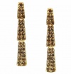 Alfani Earrings, Gold-Tone Clear Crystal Linear Earrings