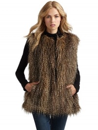 THE LOOKFaux fur designVariegated coloringRound necklineConcealed front hook closure Sleeveless Side seam pocketsTHE FITAbout 26 from shoulder to hemTHE MATERIALAcrylic/polyesterFully linedCARE & ORIGINMachine washImportedModel shown is 5'11 (180cm) wearing US size Small. THE LOOKFaux fur designVariegated coloringRound necklineConcealed front hook closure Sleeveless Side seam pocketsTHE FITAbout 26 from shoulder to hemTHE MATERIALAcrylic/polyesterFully linedCARE & ORIGINMachine washImportedModel shown is 5'11 (180cm) wearing US size Small.