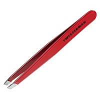 Tweezerman Stainless Steel Slant Tweezer Red Tweezerman Stainless Steel Slant Tweezer Red