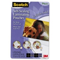 3M Laminating Pouches, 4-Inch by 6-Inch, 5/Pkg 3M Laminating Pouches, 4-Inch by 6-Inch, 5/Pkg