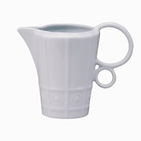 Modern in design with a raised circular pattern, made from French Limoges Porcelain. Dishwasher and microwave safe. Modern in design with a raised circular pattern, made from French Limoges Porcelain. Dishwasher and microwave safe.