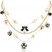 Betsey Johnson Pretty Polka Dots Polka Dot Bead Illusion Necklace Betsey Johnson Pretty Polka Dots Polka Dot Bead Illusion Necklace