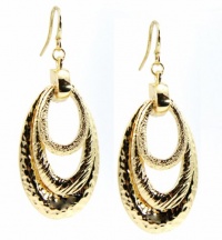 Alfani Earrings, Gold-Tone Triple Oval Drop Earrings Alfani Earrings, Gold-Tone Triple Oval Drop Earrings