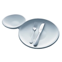 Flow is a true test of technology, and Villeroy & Boch proves yet again that it is masterful at it. Perhaps the most challenging of this collection is the conjoined Two-in-One dinner-salad conceptthe two sensual shapesseamlessly flowing together as a single unit. Its a bold concept and an option among the series, which also offers dinner and salad separately. Flat plates resemble the shape of a droplet; bowls also are organically inspired; cups have a distinctive personality with handles that flow from the rim intothe formation of a grip. Flow is a true test of technology, and Villeroy & Boch proves yet again that it is masterful at it. Perhaps the most challenging of this collection is the conjoined Two-in-One dinner-salad conceptthe two sensual shapesseamlessly flowing together as a single unit. Its a bold concept and an option among the series, which also offers dinner and salad separately. Flat plates resemble the shape of a droplet; bowls also are organically inspired; cups have a distinctive personality with handles that flow from the rim intothe formation of a grip.