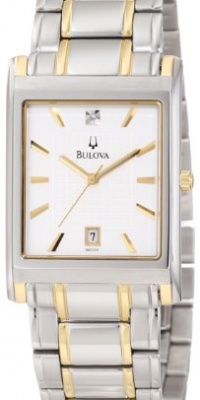 Bulova Men's 98D005 Diamond Dial Calendar Watch