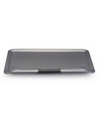 Cookie champ. Easily turn out batch after batch of your scrumptious best with Anolon's 10 x 15 cookie sheet. New proprietary coating ensures superior release and makes cleanup a snap. Silicon-enhanced handles are steady and slip-free, while the pan's substantial weight provides durability and helps prevent warping. Cookie champ. Easily turn out batch after batch of your scrumptious best with Anolon's 10 x 15 cookie sheet. New proprietary coating ensures superior release and makes cleanup a snap. Silicon-enhanced handles are steady and slip-free, while the pan's substantial weight provides durability and helps prevent warping.