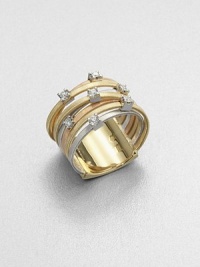 A harmonious blend of 18k white, yellow and rose gold with dazzling diamond accents. 18k white, yellow and rose goldDiamonds, .21 tcwMade in Italy A harmonious blend of 18k white, yellow and rose gold with dazzling diamond accents. 18k white, yellow and rose goldDiamonds, .21 tcwMade in Italy