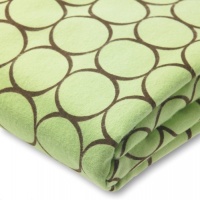 SwaddleDesigns Cotton Flannel Brown Mod Circles Fitted Crib Sheet, Lime SwaddleDesigns Cotton Flannel Brown Mod Circles Fitted Crib Sheet, Lime