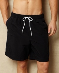 Your summer staple. These cool boardshorts from Nautica elevate your beach style. Your summer staple. These cool boardshorts from Nautica elevate your beach style.