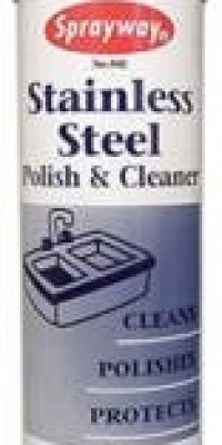 STAINLESS STEEL POLISH & CLEANER -- 15 OZ. AERO.