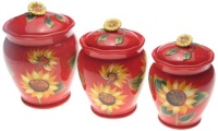 Certified International Sun Blossom Canister Set, 3-Piece Certified International Sun Blossom Canister Set, 3-Piece