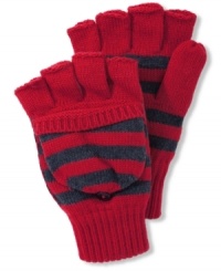 Rock some great winter style with these pop top striped gloves from American Rag. Rock some great winter style with these pop top striped gloves from American Rag.