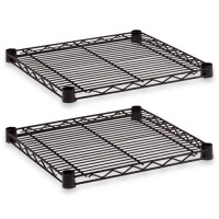 18 x 18 Industrial Wire Shelves Finish: Black 18 x 18 Industrial Wire Shelves Finish: Black
