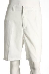 Club Room Twill Solid Off White Casual Shorts