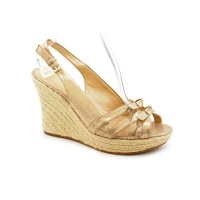 Marc Fisher Bowieo2 Open Toe Wedge Sandals Shoes Gold Womens New/Display Marc Fisher Bowieo2 Open Toe Wedge Sandals Shoes Gold Womens New/Display