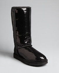UGG® Australia takes the classic tall style you love to a whole new galaxy in sensational, sparkling, sequined shearling. Wear this stylish pair forever, with anything from leather leggings to a black tie evening gown. UGG® Australia takes the classic tall style you love to a whole new galaxy in sensational, sparkling, sequined shearling. Wear this stylish pair forever, with anything from leather leggings to a black tie evening gown.