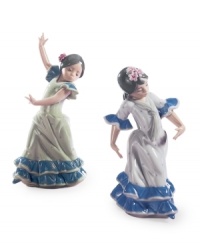 Get into the groove. A beautiful Latin dancer, Lolita, dons a traditional dress and flowers in her hair to get the fiesta going. Handcrafted by Lladro. Get into the groove. A beautiful Latin dancer, Lolita, dons a traditional dress and flowers in her hair to get the fiesta going. Handcrafted by Lladro.