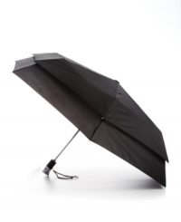 Stay dry, stay stylish. The strong, durable design of this London Fog automatic umbrella won't let the rain in, with it's fiberglass structure and dual-layer canopy. Complete with a flashlight, for those dark and stormy nights. Stay dry, stay stylish. The strong, durable design of this London Fog automatic umbrella won't let the rain in, with it's fiberglass structure and dual-layer canopy. Complete with a flashlight, for those dark and stormy nights.