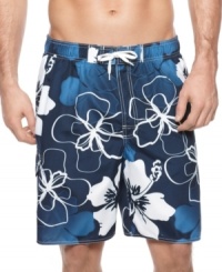 It's time to hit the water...and look good doing it with these stylish graphic print swim trunks from Newport Blue. It's time to hit the water...and look good doing it with these stylish graphic print swim trunks from Newport Blue.