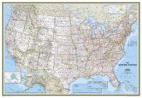 United States Classic Wall Map (Enlarged, Tubed) (Reference - U.S.) United States Classic Wall Map (Enlarged, Tubed) (Reference - U.S.)