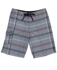 Add some prep to your surfer style with these plaid board shorts from O'Neill. Add some prep to your surfer style with these plaid board shorts from O'Neill.