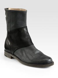 A simple contrasting band updates this impeccably crafted leather silhouette. Stacked heel, 1 (25mm)Shaft, 7½Leg circumference, 11Leather upperBack zipLeather lining and solePadded insoleImportedOUR FIT MODEL RECOMMENDS ordering true size. A simple contrasting band updates this impeccably crafted leather silhouette. Stacked heel, 1 (25mm)Shaft, 7½Leg circumference, 11Leather upperBack zipLeather lining and solePadded insoleImportedOUR FIT MODEL RECOMMENDS ordering true size.