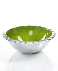 Simply Designz Serveware, Parisian Blue Fluted Salad Bowl Simply Designz Serveware, Parisian Blue Fluted Salad Bowl