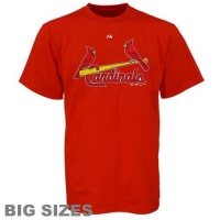 MLB St Louis Cardinals Red Big Sizes Wordmark T-shirt (6X) MLB St Louis Cardinals Red Big Sizes Wordmark T-shirt (6X)
