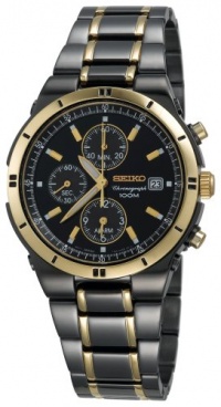 Seiko Men's SNAA30 Alarm Chronograph Black Ion Watch Seiko Men's SNAA30 Alarm Chronograph Black Ion Watch