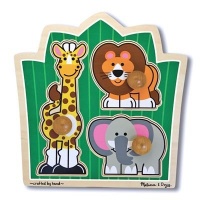 Melissa & Doug Deluxe Jungle Friends (Safari) Jumbo Knob Melissa & Doug Deluxe Jungle Friends (Safari) Jumbo Knob