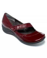 Skip through your day in the Trope Mary Jane Flats from Hush Puppies with their soft, flexible sole and a adorable, high-shine upper. Skip through your day in the Trope Mary Jane Flats from Hush Puppies with their soft, flexible sole and a adorable, high-shine upper.