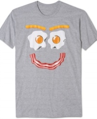 It's the most important part of your day. Take it with you with this graphic tee from American Rag. It's the most important part of your day. Take it with you with this graphic tee from American Rag.