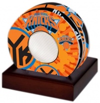 NBA New York Knicks Steiner Sports New York Knicks Coaster Set w/ Game Used Basketball Uniform Swatch NBA New York Knicks Steiner Sports New York Knicks Coaster Set w/ Game Used Basketball Uniform Swatch