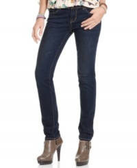 Featured in a classic dark wash, American Rag's Curvy Skinny jeans are a smart choice for cool, school styling. Featured in a classic dark wash, American Rag's Curvy Skinny jeans are a smart choice for cool, school styling.
