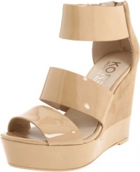 KORS Michael Kors Women's Collie Wedge Sandal,Nude,6 M US KORS Michael Kors Women's Collie Wedge Sandal,Nude,6 M US