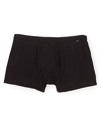 A modern essential: BOSS Black's boxer brief, featuring a thin waistband and plenty of stretch for a customized fit. A modern essential: BOSS Black's boxer brief, featuring a thin waistband and plenty of stretch for a customized fit.