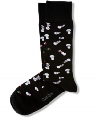 Greet the season with these festive socks from Club Room. Greet the season with these festive socks from Club Room.