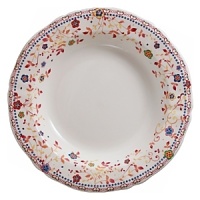 Delicate, swirling florals in a rich, warm palette add artful brightness to these weighty, durable earthenware dishes from Gien France. Delicate, swirling florals in a rich, warm palette add artful brightness to these weighty, durable earthenware dishes from Gien France.