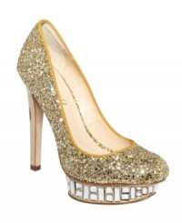 Sparkling shine is great for dressing up. Boutique 9's Lidia pumps are covered in shiny glitter and feature the most unique mirror-covered platforms. Sparkling shine is great for dressing up. Boutique 9's Lidia pumps are covered in shiny glitter and feature the most unique mirror-covered platforms.