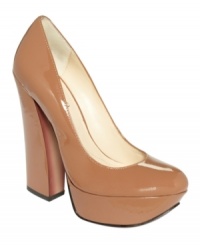 The chunky heel, major platform and overall trendy silhouette of Boutique 9's Emmarae platform pumps adds tons of style to your look. The chunky heel, major platform and overall trendy silhouette of Boutique 9's Emmarae platform pumps adds tons of style to your look.