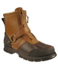 This pair of men's boots is rough and rugged enough for any weekend excursion. In these leather high top boots for men from Polo Ralph Lauren, you can toughen up any casual combination. This pair of men's boots is rough and rugged enough for any weekend excursion. In these leather high top boots for men from Polo Ralph Lauren, you can toughen up any casual combination.