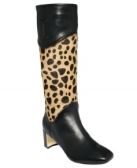 Funky patterns and an intriguing heel take a basic black style to the next level. Isaac Mizrahi New York's Clarance boots also feature a zipper closure and flex sole. Funky patterns and an intriguing heel take a basic black style to the next level. Isaac Mizrahi New York's Clarance boots also feature a zipper closure and flex sole.